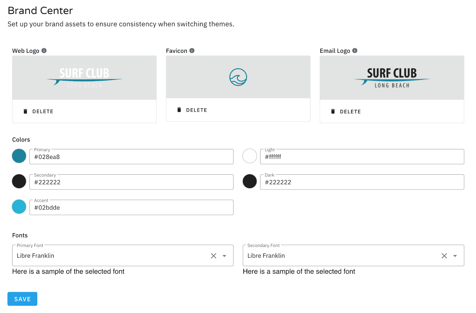 CustomerHub's Brand Center